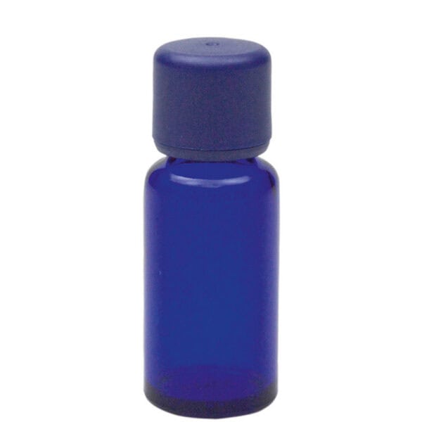 Neumond Blauglasflasche 20 ml mit Körperöl-Verschluss