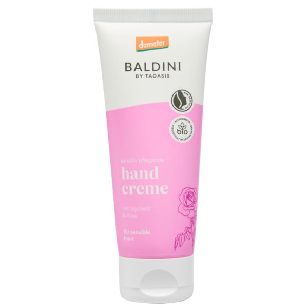 Baldini Handcreme Rose bio, demeter, 75 ml